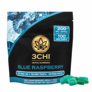 3Chi Blue Raspberry D8 + THCV Gummies (10pc)