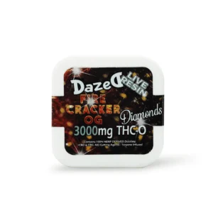 DazeD8 Fire Cracker OG Live Resin Delta 8 THC-O Diamond Dab (3g)